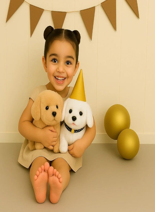 Jenon Hopping Walking Dog Toy with Sounds - Jumping, Wiggling Ears & Twitching Nose | Interactive Educational Pet Toy for Kids & Babies (White) - Image 3